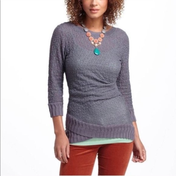 Deletta Tops - Anthropologie Deletta Overlapping Lace Top